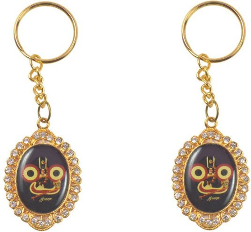 Jagannath World Lord Jagannath Metal Key Ring,Pack of 2 Key Chain