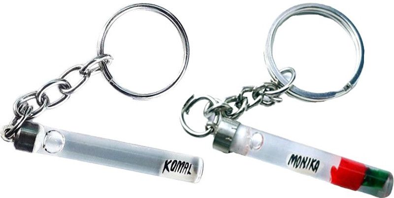 ASHCRA Name in Rice Grain Key Ring Combo Key Chain