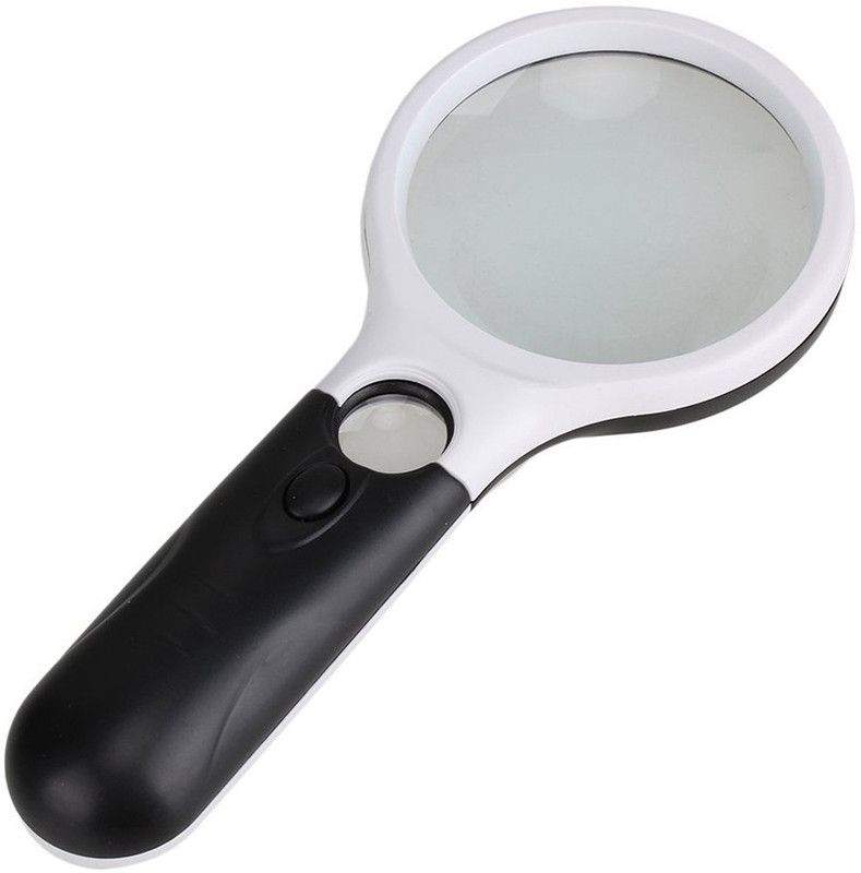 JM Jumbo 3led Microscope 45X and 3X. Magnifier  (Multicolor)