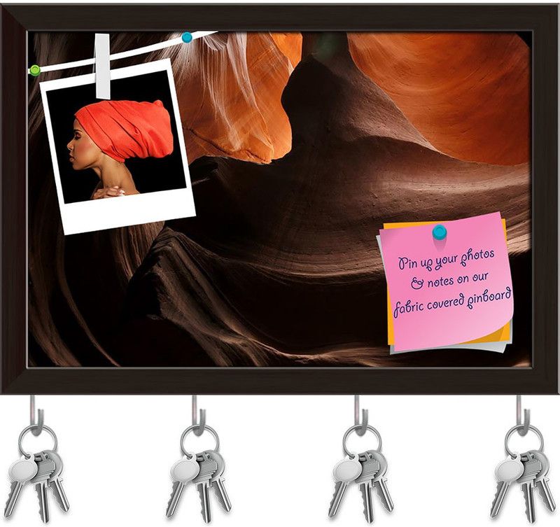 Artzfolio Eroded Rock in Antelope Valley Canyon Arizona USA Pinboard Dark Brown11.5x8in Cork Bulletin Board  (Multicolor 11.5 x 8 inch (29 x 20 cms))