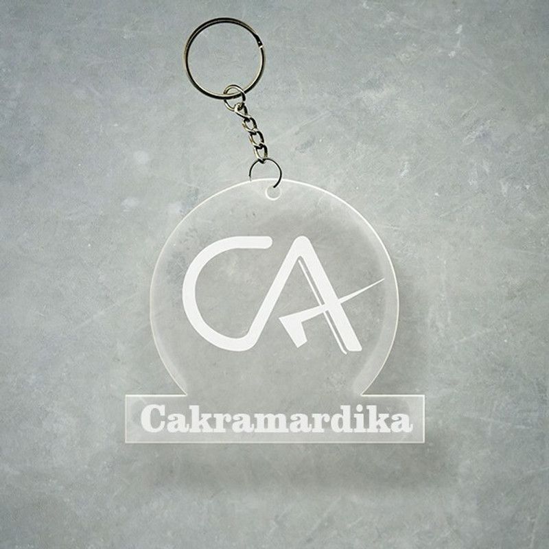 SY Gifts Chartered Accountant CA Design With Cakramardika Name Key Chain