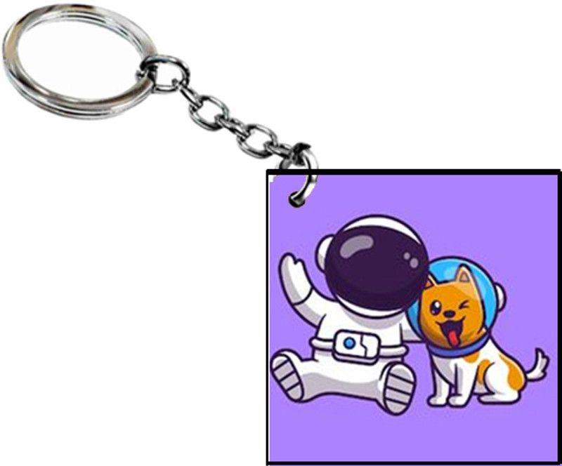 Shubham designer gallery Astronaut square key chain 38 - 01 Key Chain