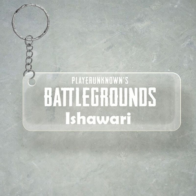 SY Gifts PUBG Design With Ishawari Name Key Chain