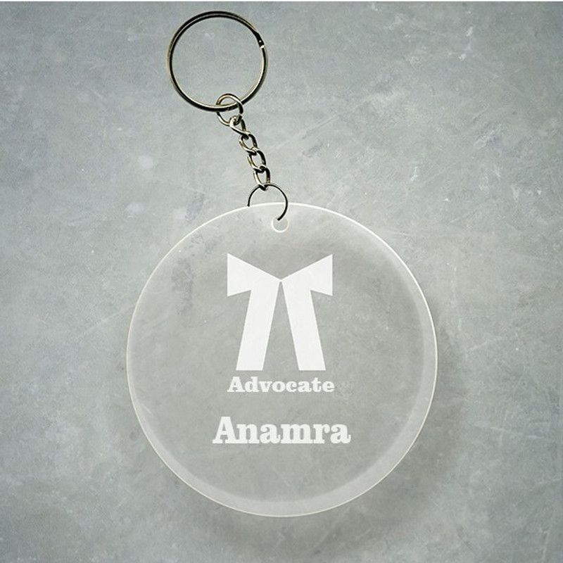 SY Gifts Advocate Logo Desigh With Anamra Name Key Chain