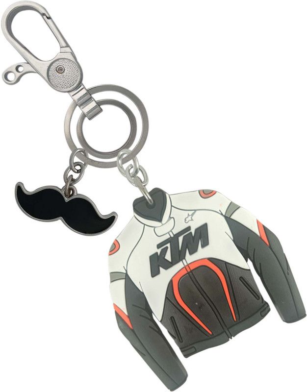 cabo dream Multicolor KTM Jacket With Mustache Stylish Lightweight Key Chain
