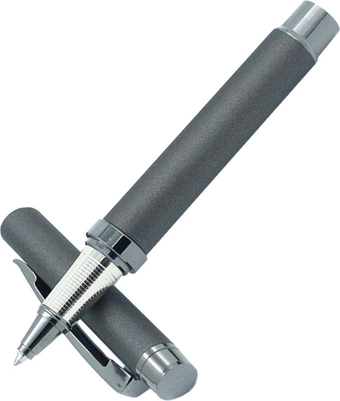 auteur Meta Graphite Grey Color ,Metal Body , Gun Metal Trims , Luxuary Gift Collection with German Blue Ink Refill Roller Ball Pen  (Blue)