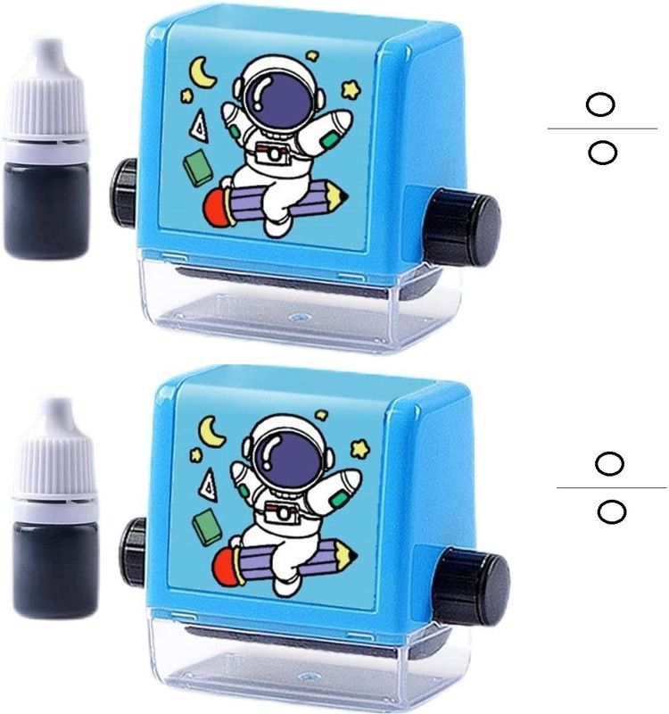 skyunion Stamps Roller Design Digital -Stamp division stamp (Medium, Black Or Blue) STAMP RUBBER PAD  (Medium, BLACK)