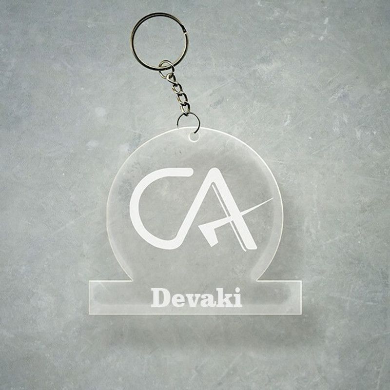 SY Gifts Chartered Accountant CA Design With Devaki Name Key Chain
