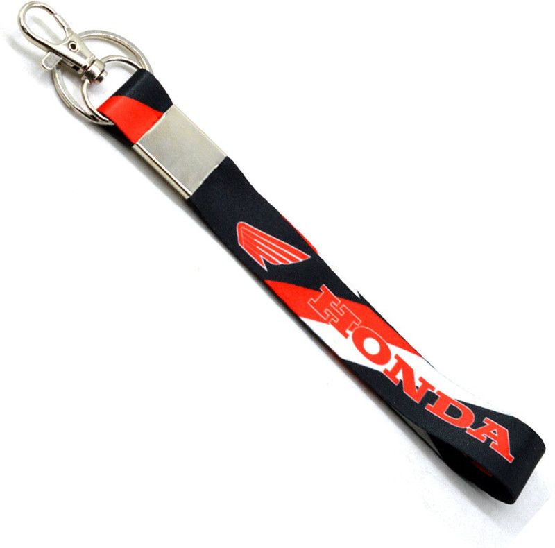 AFH Fabric Double Sided Honda Bike Logo Hook Lanyard Key Chain for Honda Bike Lover Lanyard  (multicolor)