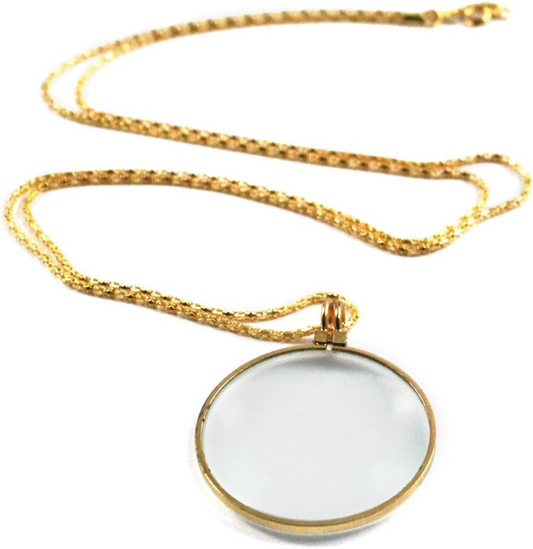 Star Magic Pendant With Chain 4X Magnifying Glass  (GOLD)