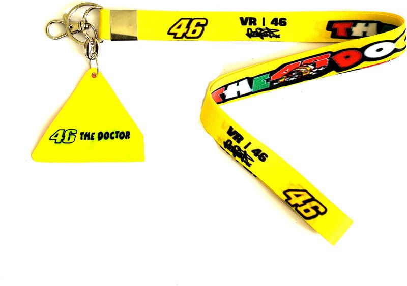 ShopTalk Doctor 46 VR Fabric Id Tag With Warning Tag Key Chain
