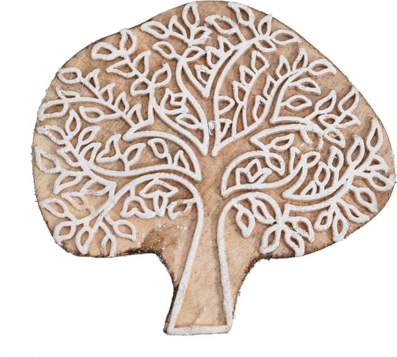 ABNExports Wooden Printing Stamp Tree Antique Fabric (Pack Of 1) Printing Blocks  (Pack of 1)
