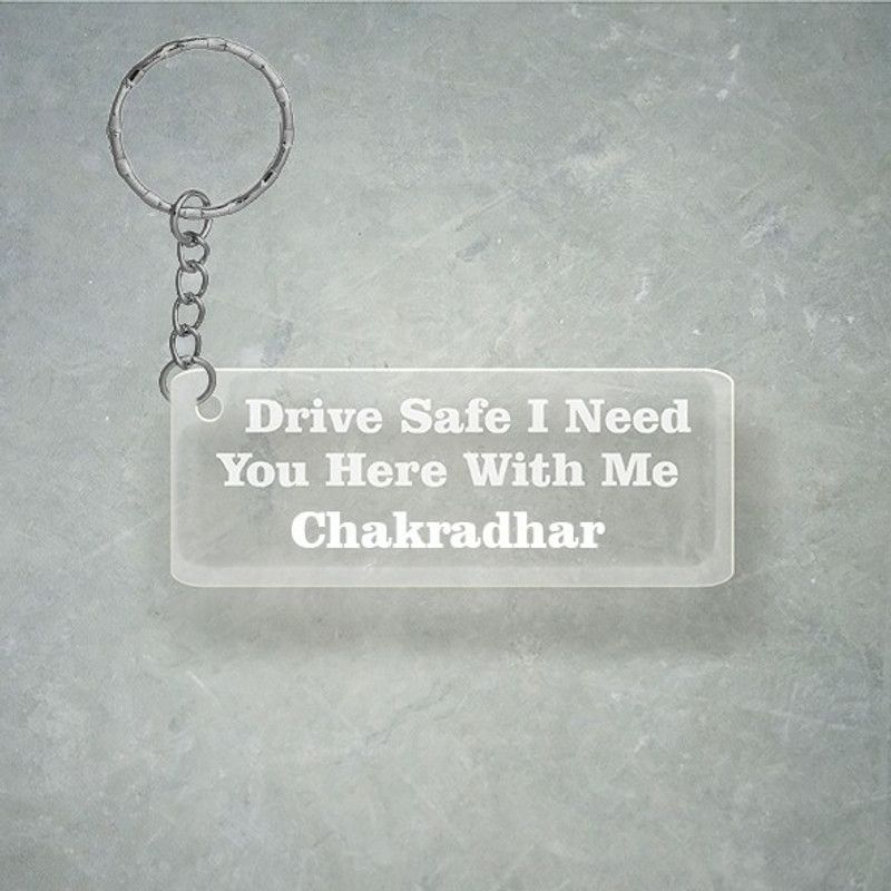 SY Gifts Drive SafeDesign With Chakradhar Name Key Chain