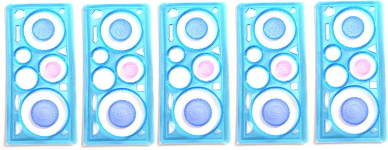 Mora Creative Gift Designer Spiral Spirograph Geometric Ruler Drafting Creative Gift Designer Spiral Spirograph Geometric Ruler Drafting Multi Design Pattern Stencil  (Pack of 5, SPIROGRAPH)