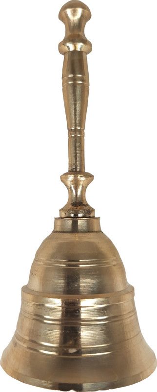 vinayakmoorti Brass Pooja Bell  (Gold, Pack of 1)