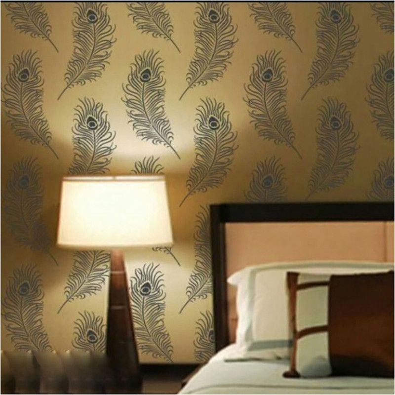 YMS Size:- 16" X 24" Mayuri Art Wall Stencil  (Pack of 1, FLORAL PATTERN)