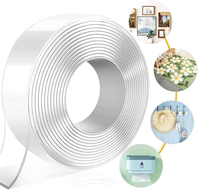 DOCAT Double Sided Handelheld Nano Adhesive Tape (Manual)  (Set of 1, Clear)