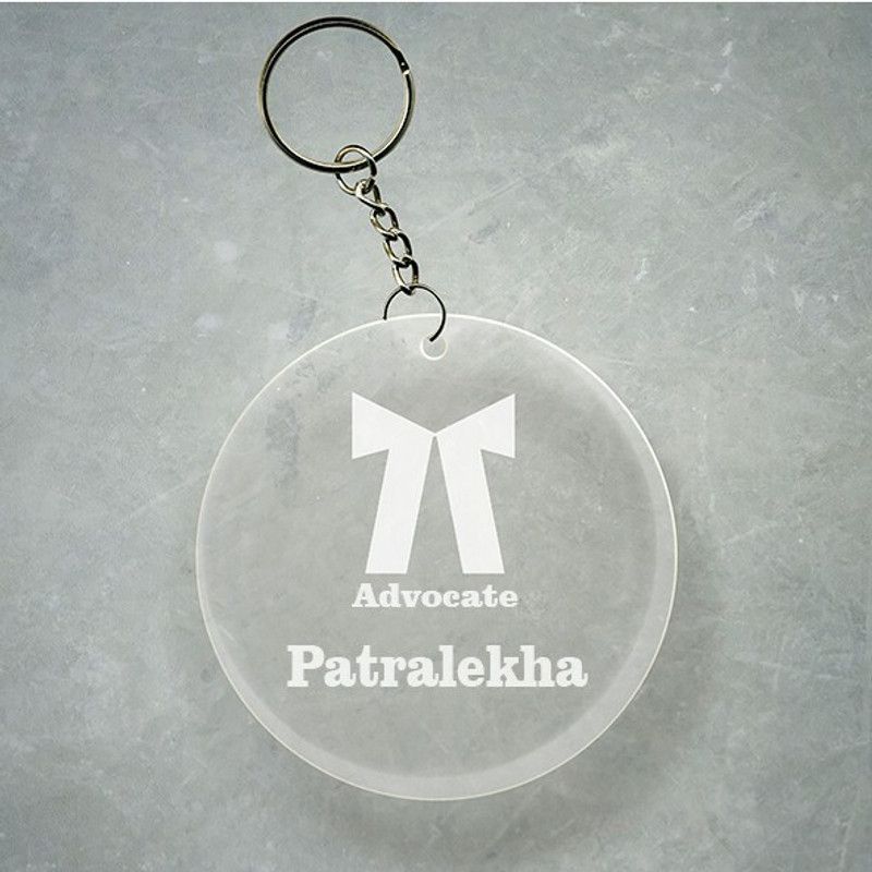 SY Gifts Advocate Logo Desigh With Patralekha Name Key Chain