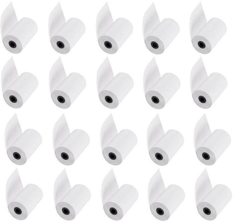 youtech 57mmX24Mtr (meter) Best Quality Thermal Paper Biling Rolls (Pack of 20) 70 Gsm Original Paper Product paper roll Thermal Cash Register Paper  (57 mm x 2400 cm)