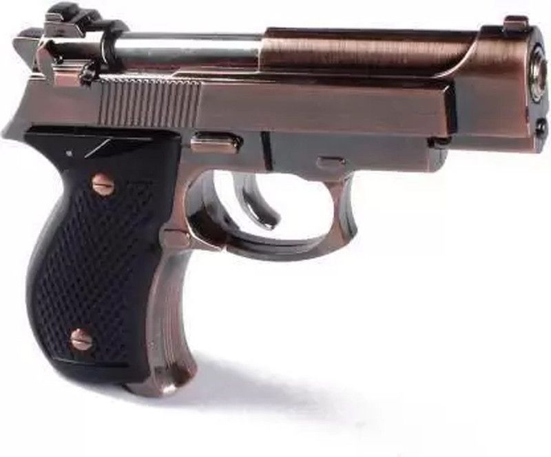 MOODY MINI SIZE GUN SHAPE LIGHTER Pocket Lighter  (BROWN)