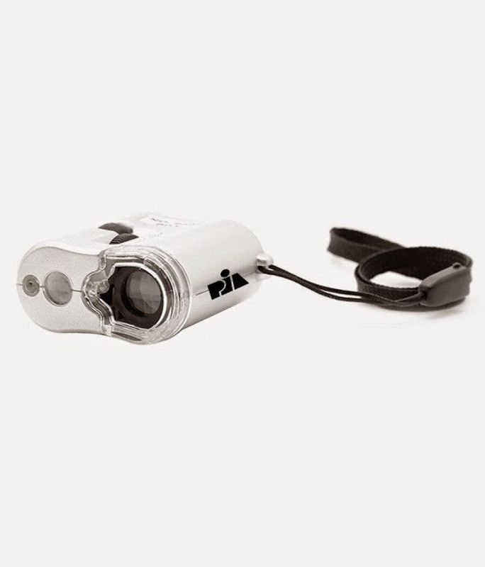 Pia International Mini 60X Magnifying Glass  (Silver)
