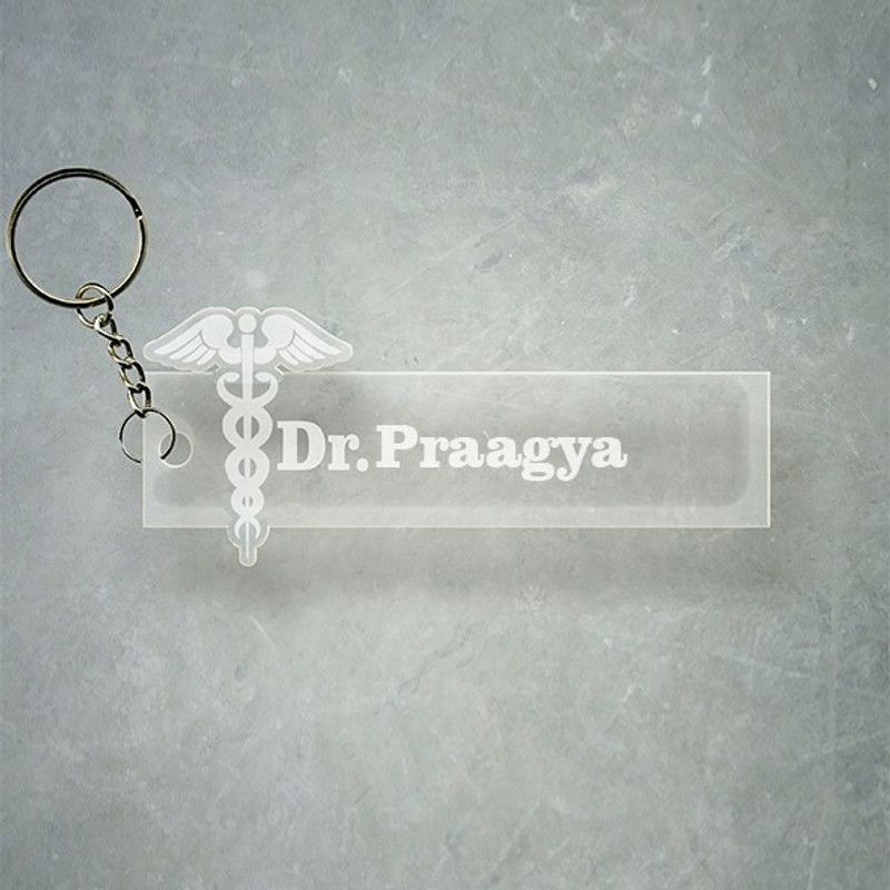SY Gifts Doctor Logo Desigh With Praagya Name Key Chain