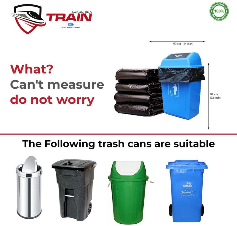 Elegant E_1R_Black_30(units) Medium 70 L Garbage Bag  (30Bag )
