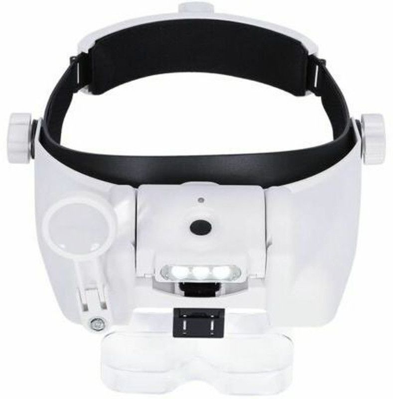 KAVYA TOOLS POWER 3 LED Magnifying Glass 1.5X, 2X, 2.5X, 3X, 3.5X, 8X magnifier  (White)