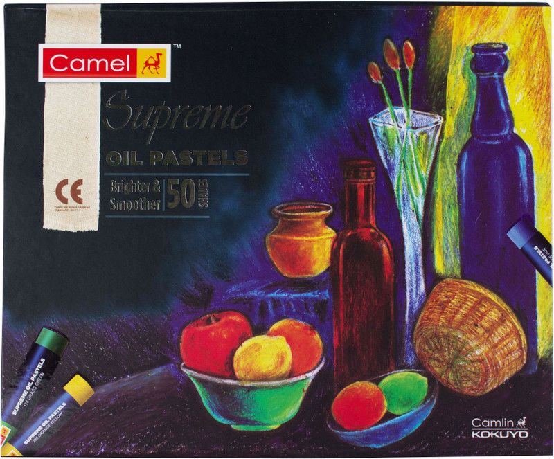 Camel Supreme Oil Pastels - 50 Shades  (Multicolor)