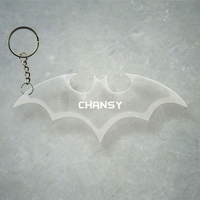SY Gifts Batman Logo Desigh With Chansy Name Key Chain