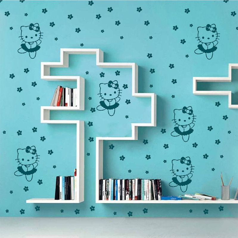 YMS Size:- 16" X 24" Kindercat Wall Stencil  (Pack of 1, KIDZONE PATTERN)