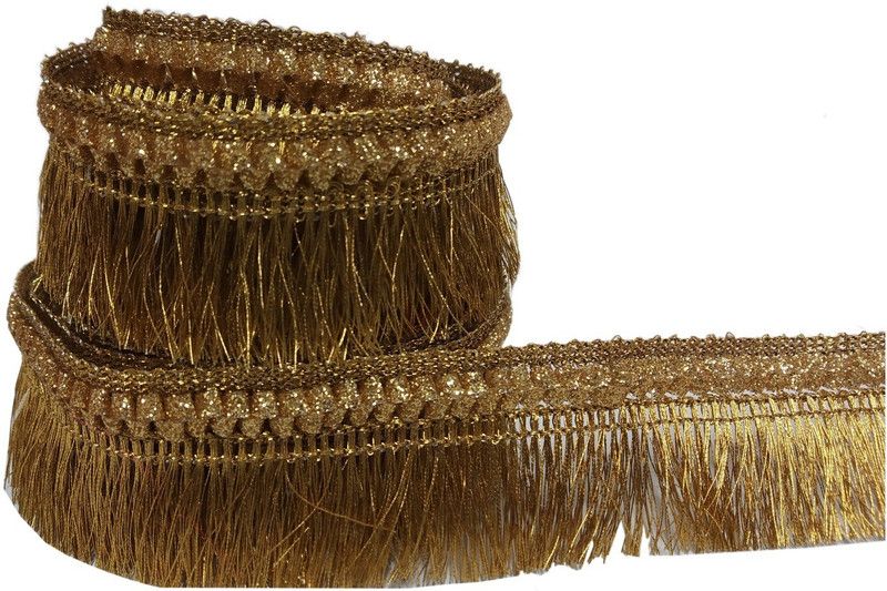 Utkarsh WG0121-04 (20 Mtr Roll) of Ethnic Wear Golden Lace Reel  (Pack of 1)