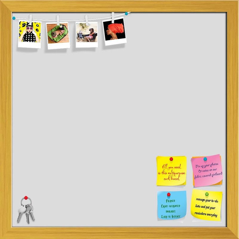 Artzfolio Greys Gainsboro Colour Notice Pin Board Soft Board with Push Pins Cork Bulletin Board  (Gainsboro 28 x 28 inch (71 x 71 cms))