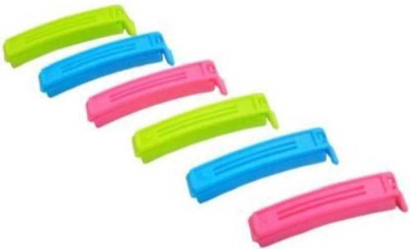 KITCHEN INDIA A 1 Large Plastic Bag Food Clip  (Set of 18, Multicolor)
