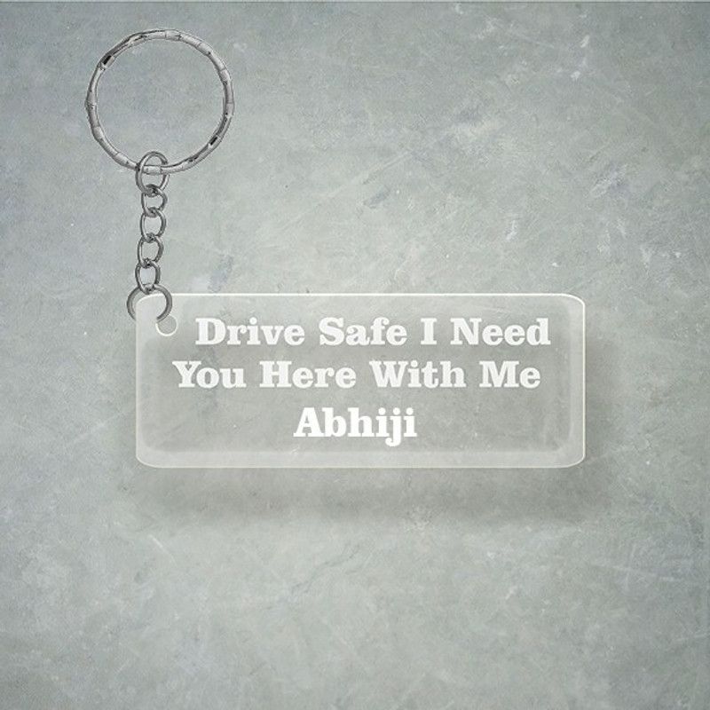 SY Gifts Drive SafeDesign With Abhiji Name Key Chain