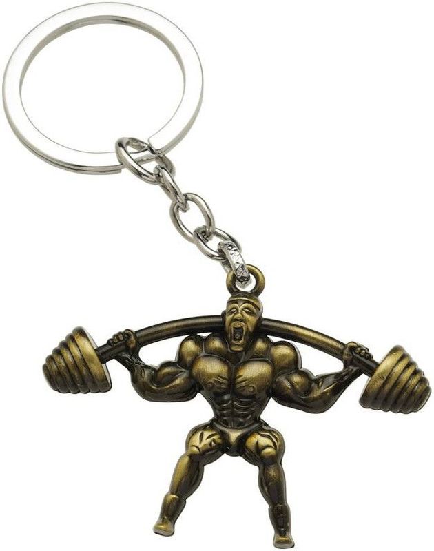 MGP FASHION High Quality Metal Weight Lifting Bodybuilding Antique charm Pendant Key Chain