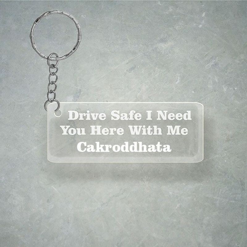 SY Gifts Drive SafeDesign With Cakroddhata Name Key Chain