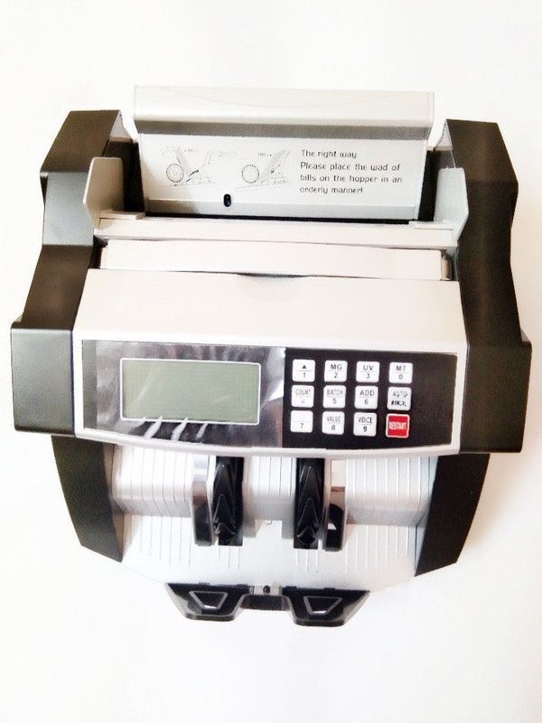 MME LCD DISPLAY FAKNE NOTE DETECTOR CURRENCY COUNTING MACHINE WITH MANUAL VALUE OPTION Note Counting Machine  (Counting Speed - 1000 notes/min)