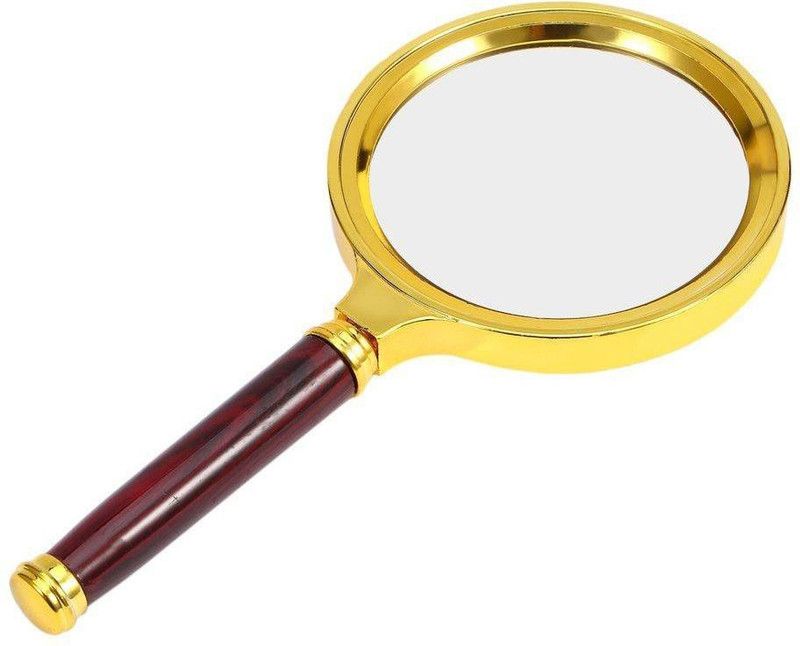 touaretails 3X Handheld Jewelry Magnifier Magnifying Glass Jewelry Loupe 3x Magnifier glass  (Gold)