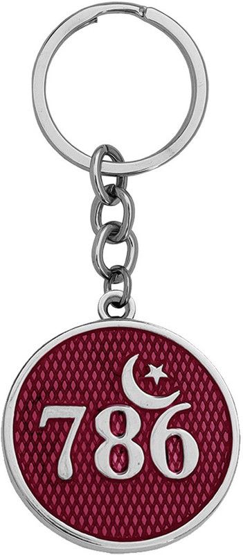M Men Style Religious Islamic Allah Lucky Number Moon & Star Keychain/Keyring Key Chain