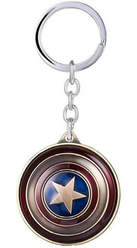 naksh collection Captain America Rotating Shield Keyring & Keychain Key Chain
