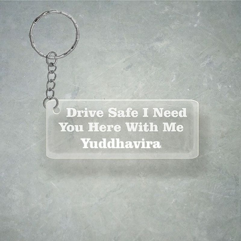 SY Gifts Drive SafeDesign With Yuddhavira Name Key Chain