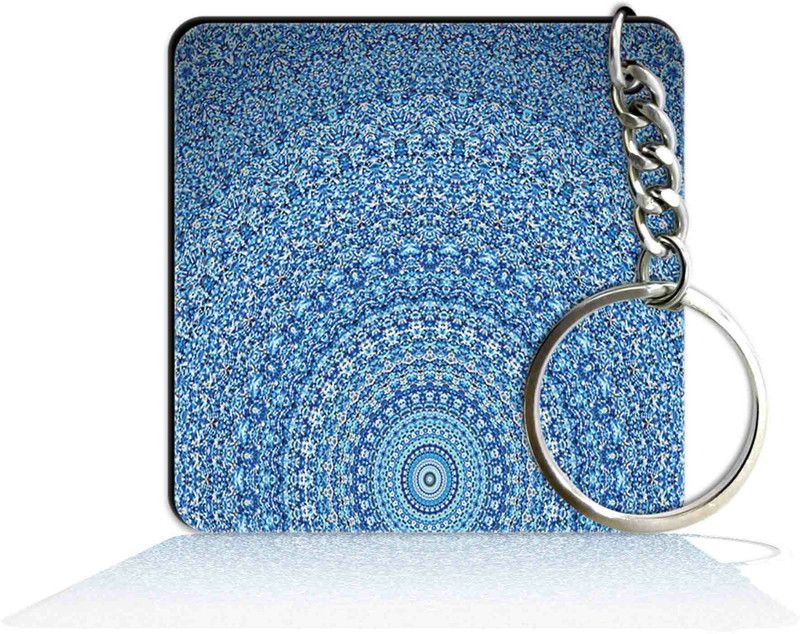 Party Gift Printed Square Keyring Keychain for Bag Purse Bike Car House Keys D205 (145) Key Chain