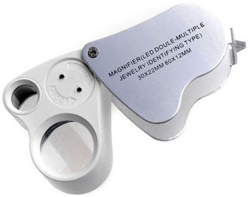Star Magic Dual Loupe 30X60X Magnifying Glass  (White)