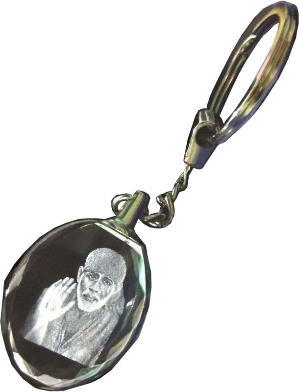shinde exports shirdi sai baba crystal key chain Key Chain