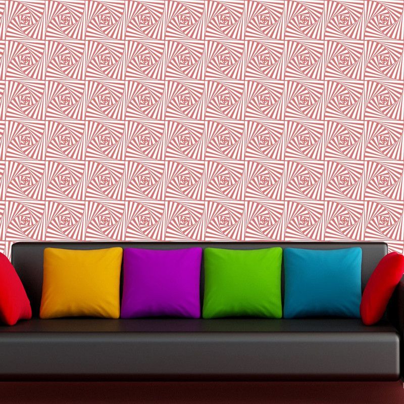 Arhat Stencils ABSTRACT ASR-E12 GLOSSY PVC Stencil  (Pack of 1, DESIGNER MOTIFF)