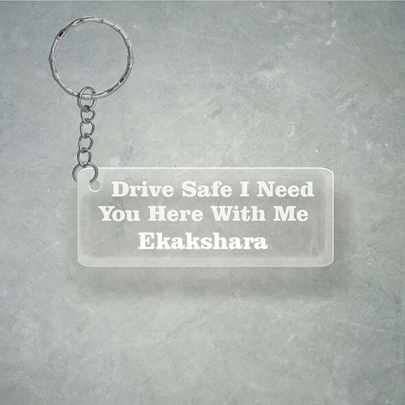 SY Gifts Drive SafeDesign With Ekakshara Name Key Chain