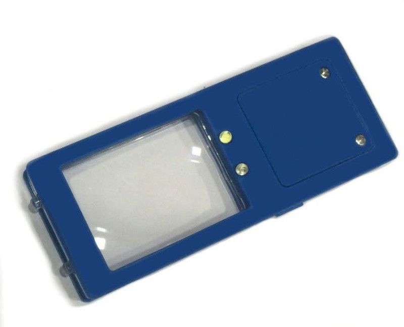 Pia International Uv Led 3X Magnifying Glass  (Blue, Red)