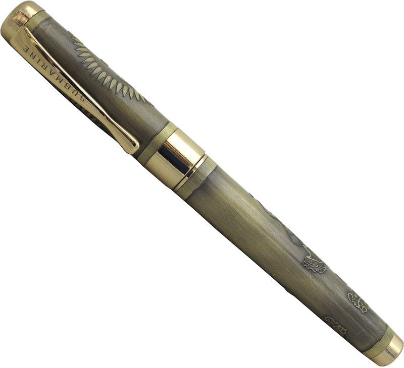 Submarine 886 Ganesha Gold Roller Ball Pen  (Blue)