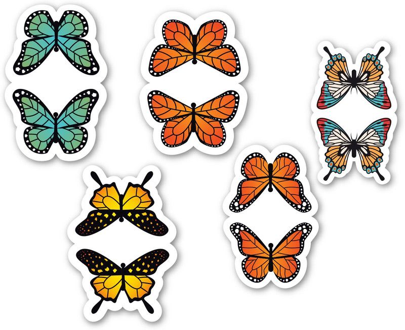 woopme Butterfly Design BM-158 Magentic Bookmark  (Bookmarks, Multicolur)